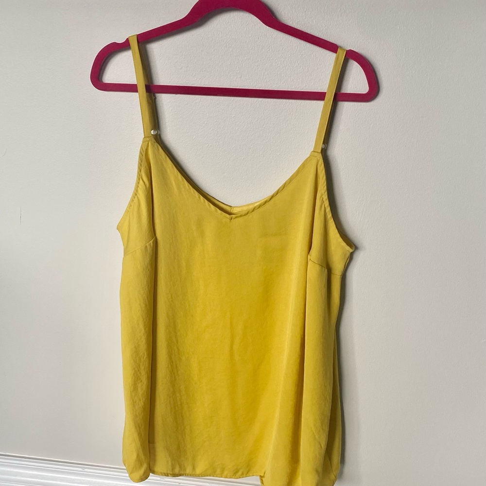 SOPHIE - GREY CHIFFON SWING CAMI - BAMBOO YELLOW - Picture 5 of 5